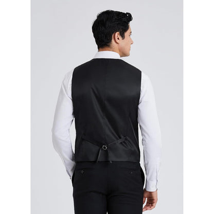 HISDERN Herren Anzugweste Retro Hochzeit Baumwolle