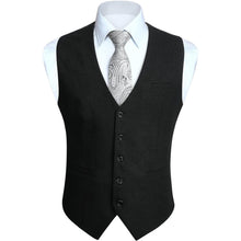 Herren Anzugweste Baumwolle V-Ausschnitt Business Party