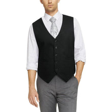 Herren Anzugweste Baumwolle V-Ausschnitt Business Party