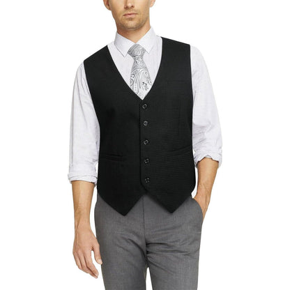 Herren Anzugweste Baumwolle V-Ausschnitt Business Party