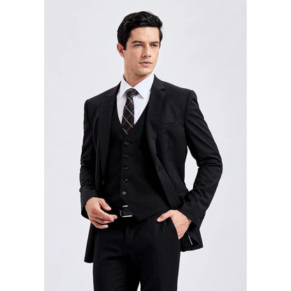 Herren Anzugweste Baumwolle V-Ausschnitt Business Party