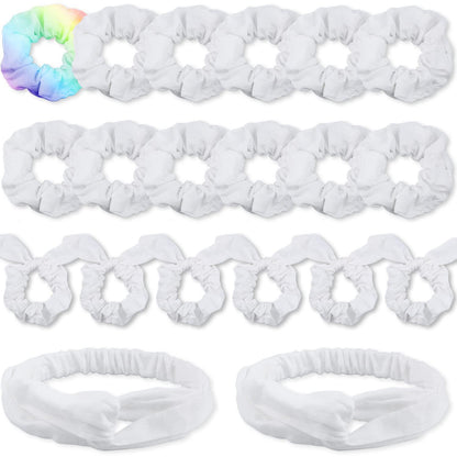 Haargummis Scrunchies für Batik DIY Baumwollschleife 20 Stück