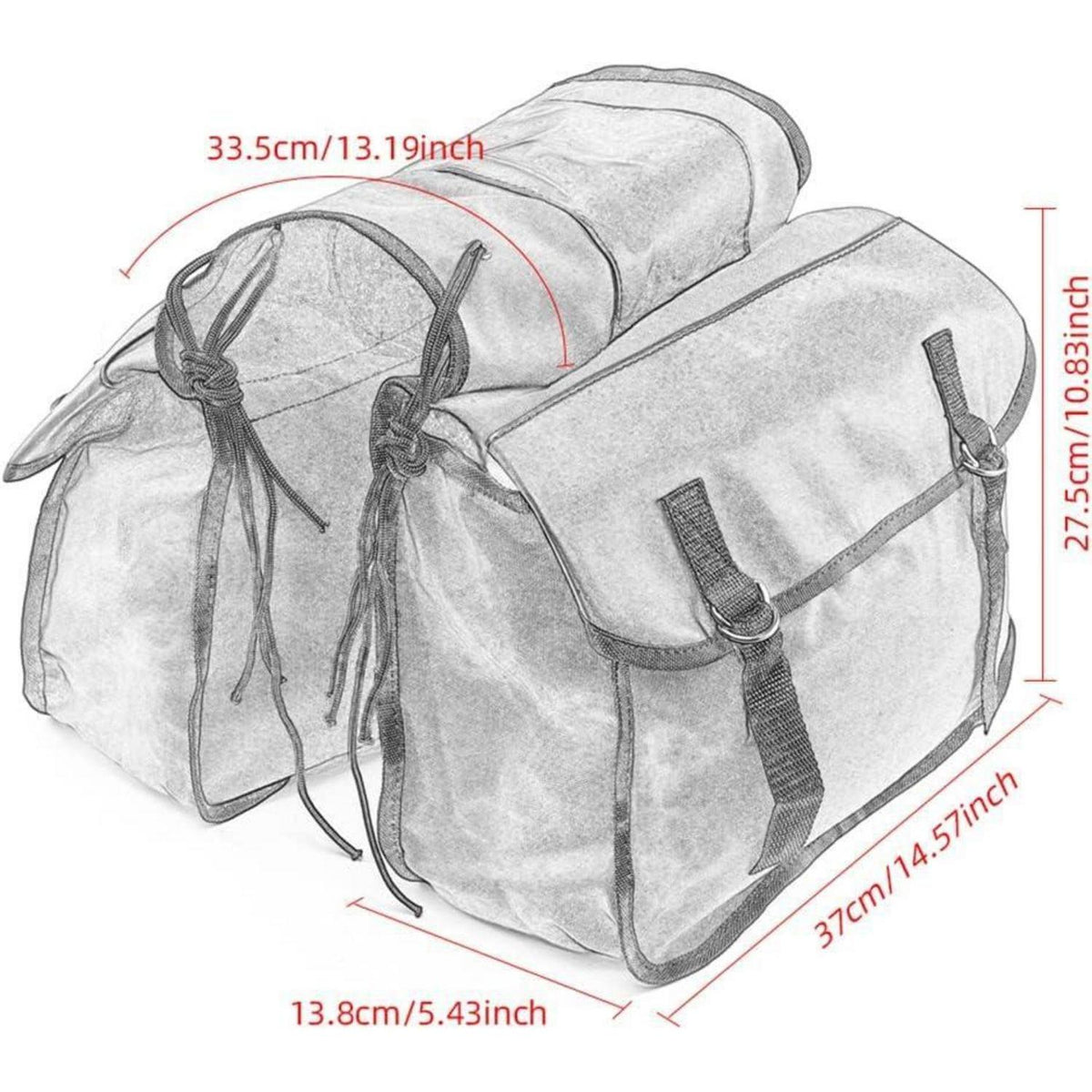 Motorrad Satteltasche Canvas Wasserdicht – Werkzeug & Gepäcktasche