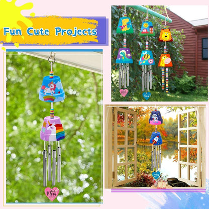 DIY Windspiel Bastel Kit Kinder Malen Kreativ Geschenk Spaß