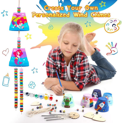 DIY Windspiel Bastel Kit Kinder Malen Kreativ Geschenk Spaß