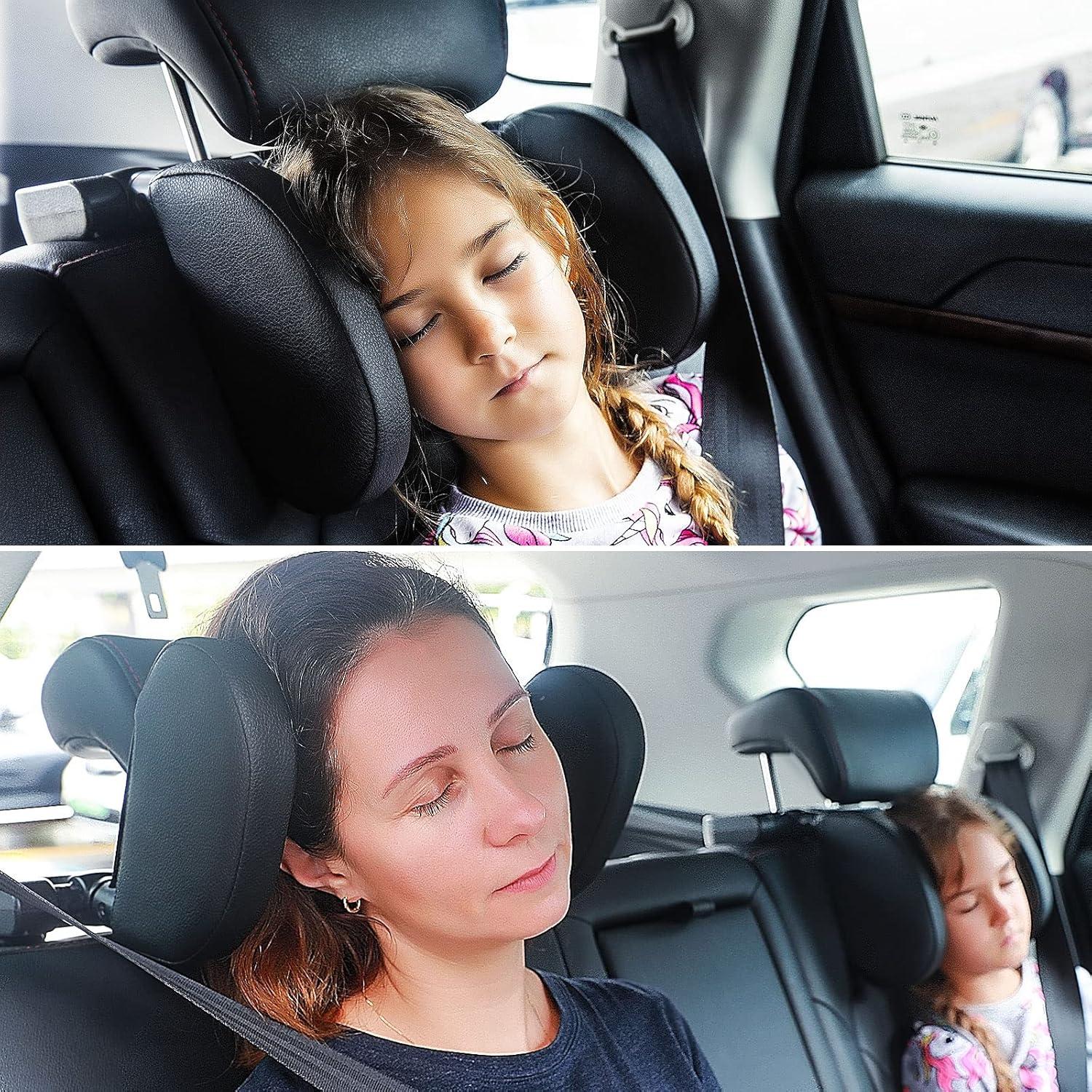 Auto Kopfstütze Weichem Gedächtnisschaum Schwarz 180° Einstellbar