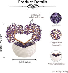 Natürlicher Amethyst Kristallbaum Feng Shui Figur