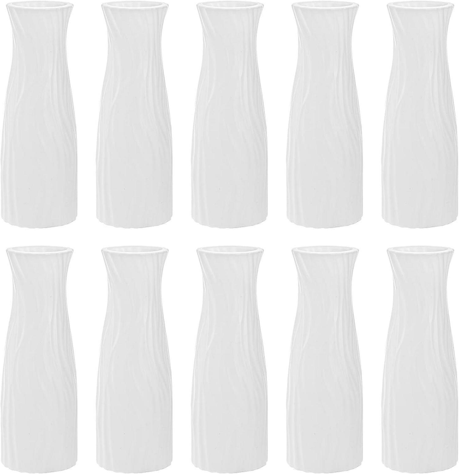 Blumenvasen aus Verbundkunststoff im 10er Set