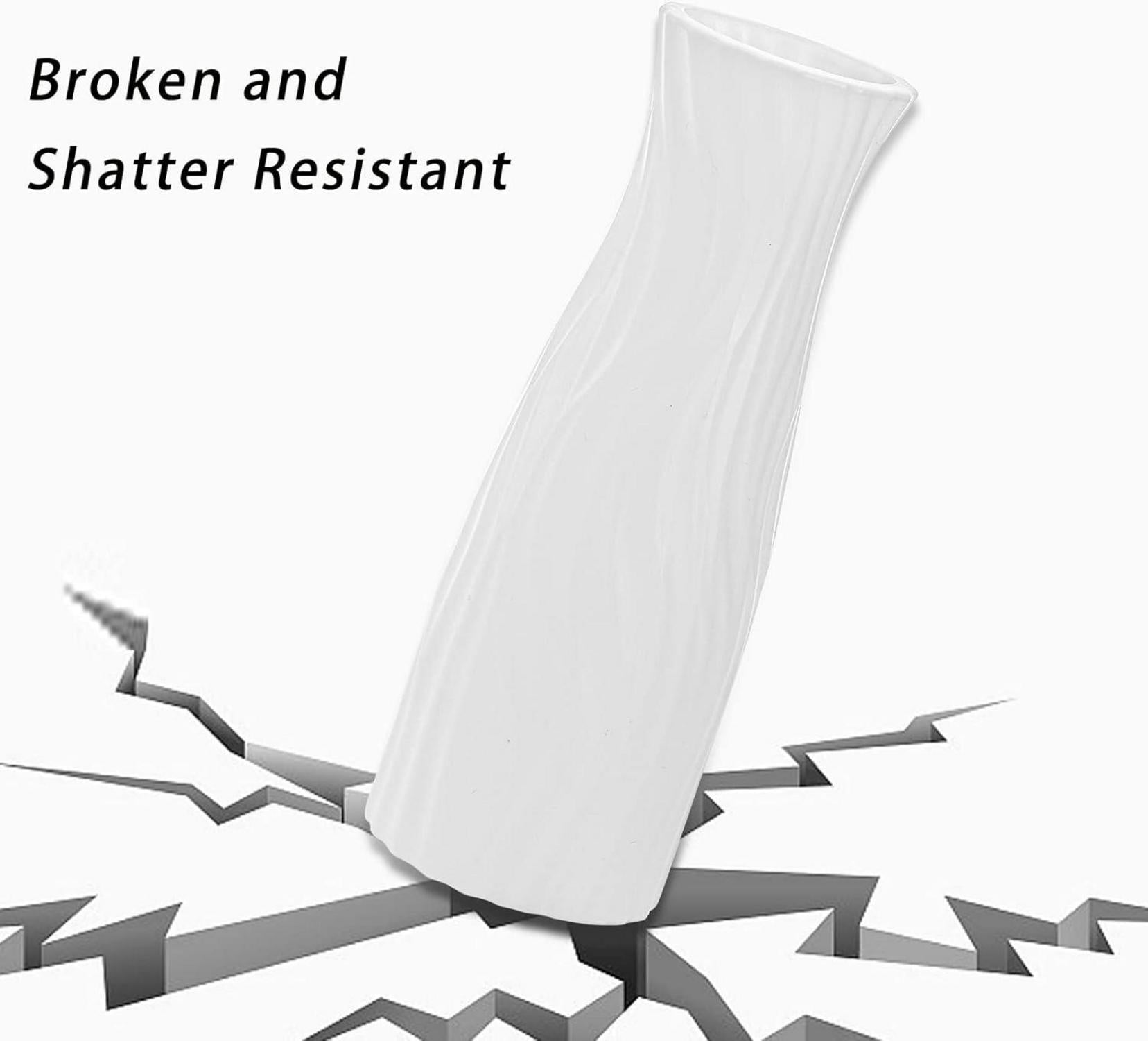 SOUJOY Kunststoff Blumenvasen Konisch 10 Stück Wohnzimmer Dekoration