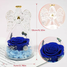 Ewige Rose Engel Geschenkbox Blau für Mama Geburtstag