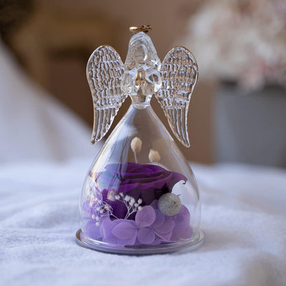 Muttertag Engel Ewige Rose Geschenk Figur für Mama Oma Freundin