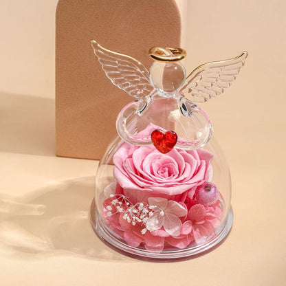 Ewige Rose Engel Figur Geschenkbox für Mutter Oma