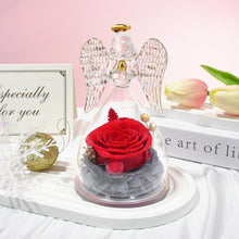 Ewige Rose Engel Glaskuppel Muttertagsgeschenk