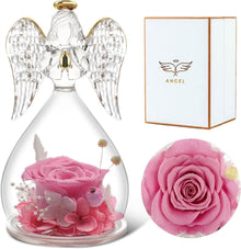 Ewige Rose Engel Figur Geschenkbox - Rosen Geschenk für Mama & Frauen
