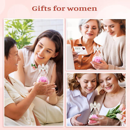 Ewige Rose Engel Glaskuppel Muttertagsgeschenk Rose Geschenkbox