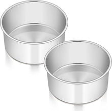 Runde Backform Edelstahl Tortenform Set 16cm 2er 7cm Tief Hochwertig