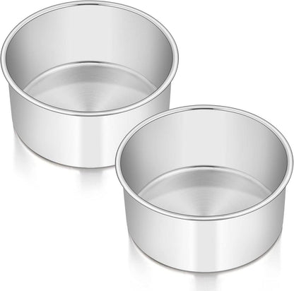 Runde Backform Edelstahl Tortenform Set 16cm 2er 7cm Tief Hochwertig