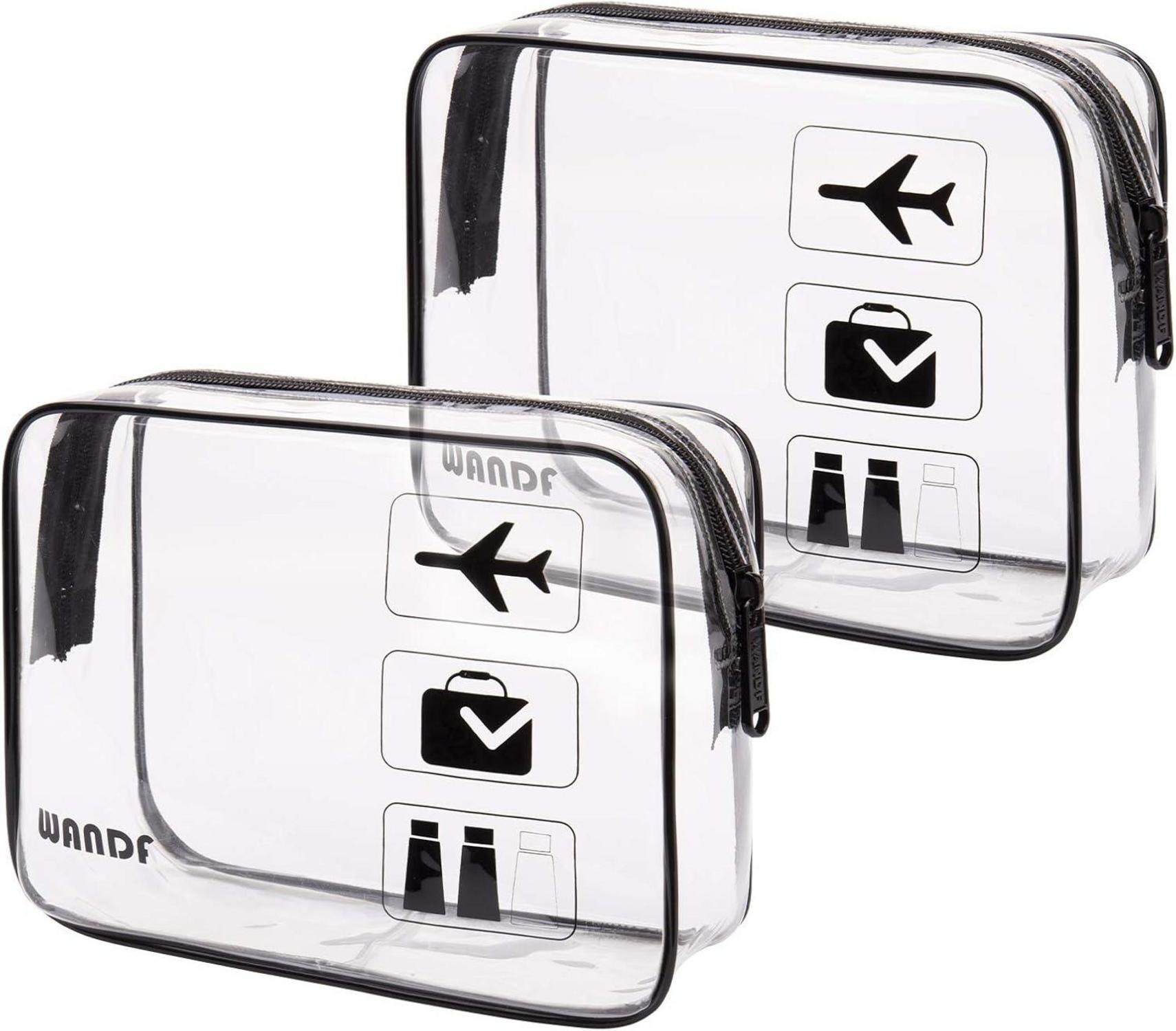 Transparente Kulturtasche für Flüssigkeiten, Kosmetik und mehr