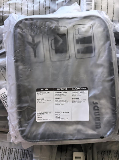 Transparenter Kulturbeutel für Flüssigkeiten, Kosmetik & Handgepäck 2er Set