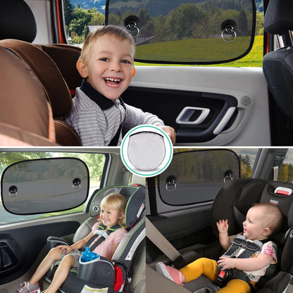 LEWONPO Sonnenschutz Auto Baby UV Schutz Seitenfenster 50x30cm 2er Pack