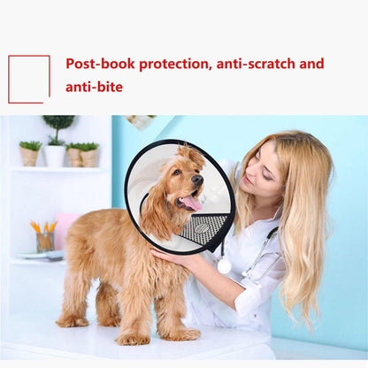 Hundekegel Halsband Verstellbar Anti-Bite Schutzkragen 31-37 cm