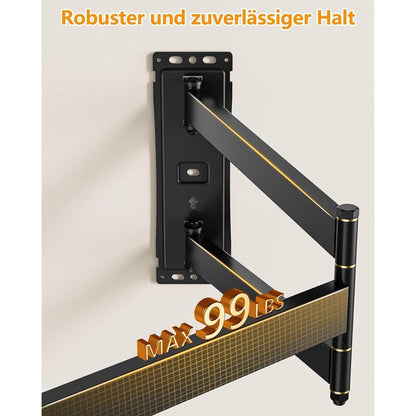 Schwenkbare TV Wandhalterung Langer Arm für Ecken 26-65 Zoll