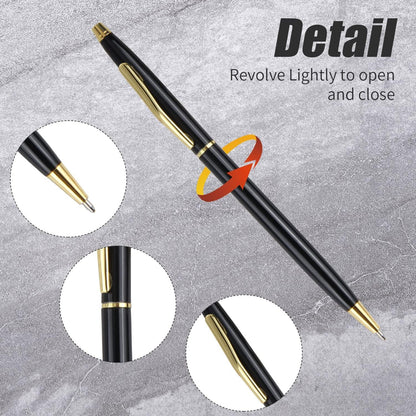 YiliYa Metall Kugelschreiber Set 4 Stück in Schwarz