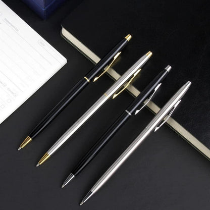 Kugelschreiber 4 Stück Metall Drehkugelschreiber Schwarz Tinte Büro