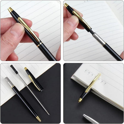Druckkugelschreiber 4 Stück Dual Heads Rotation Metall Kugelschreiber