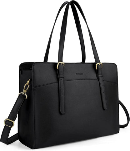 Laptoptasche 15,6 Zoll Schultertasche Damen Aktentasche Leder