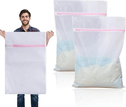 2er Pack XXL Wäschenetz 60x90 cm für Waschmaschine und Trockner