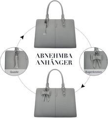 Damen Handtasche Laptoptasche 15,6 Zoll Schultertasche Set