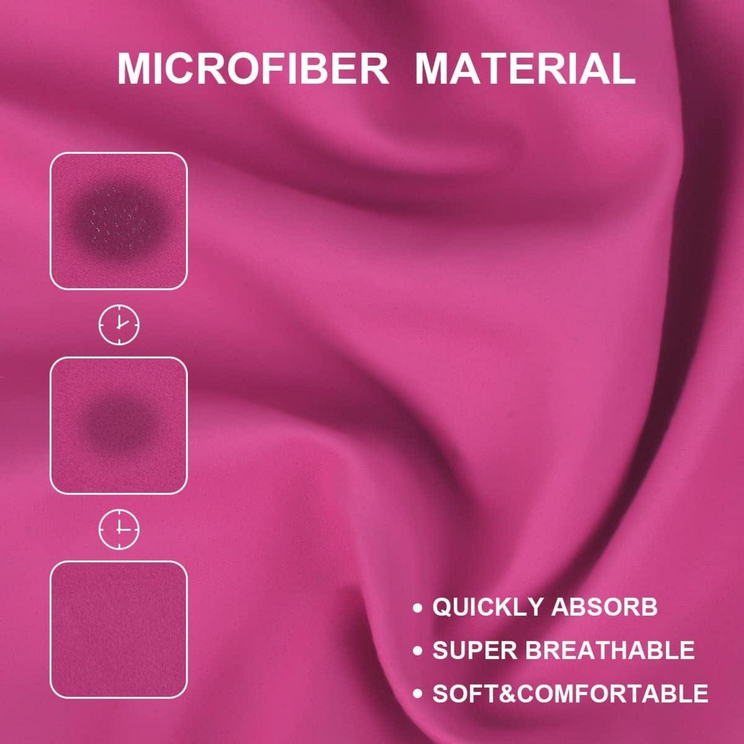 Mikrofaser Surf Poncho Quick Dry Badeponcho mit Kapuze - Rosa
