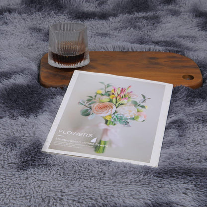 Hochflor Teppich Shaggy Weich 120x160 cm Dunkelgrau Rutschfest