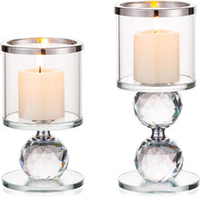 Kerzenständer Kristall Glas modern Tisch Deko Weihnachten