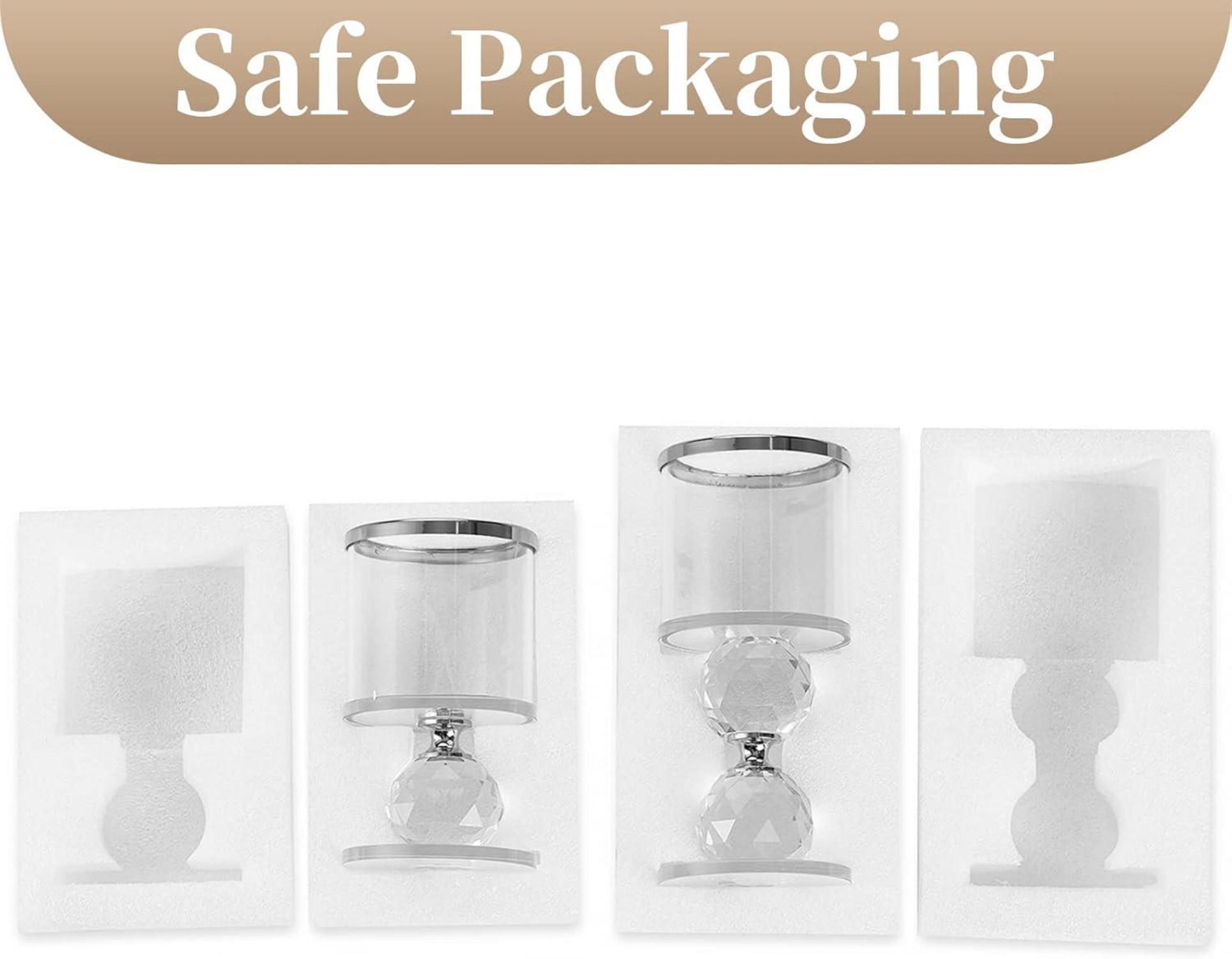 Moderne Kristallglas Kerzenständer Set für Tisch Deko Weihnachten