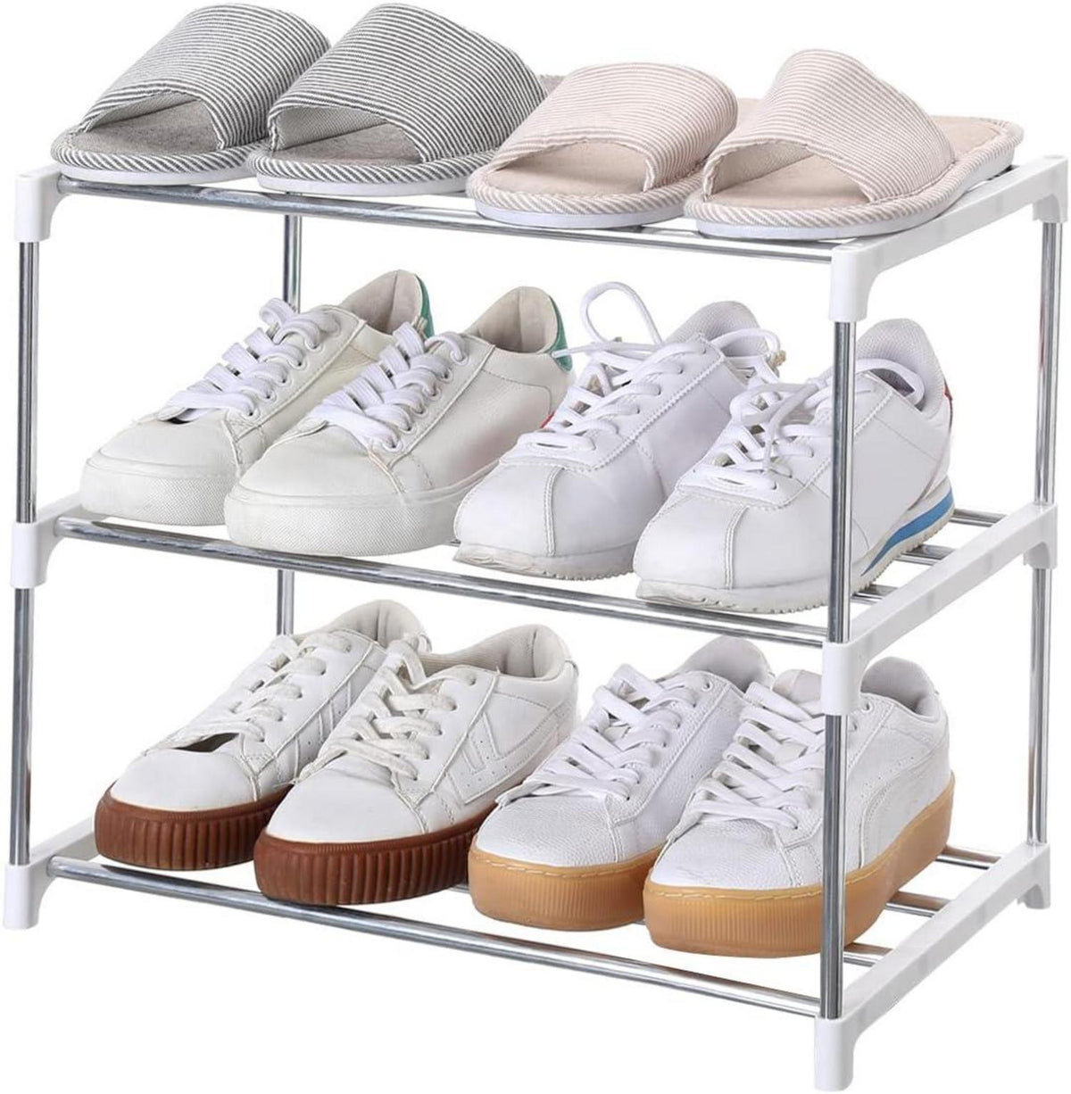 Stapelbares Schuhregal für Eingangsbereich und Flur