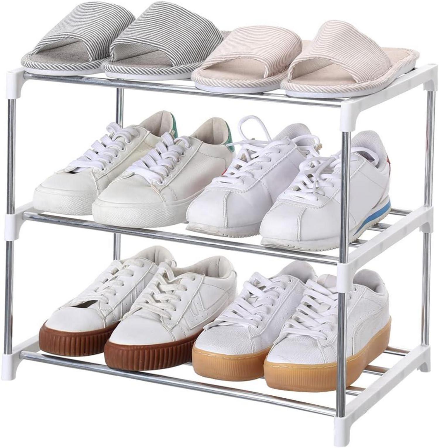 Stapelbares Schuhregal für Eingangsbereich und Flur