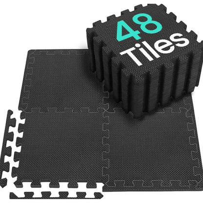 Bodenschutzmatte Fitness Set 48 Puzzlematte rutschfest
