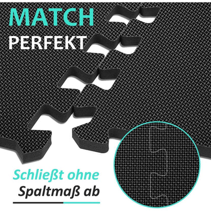 Bodenschutzmatte Fitness Set 48 Puzzlematte rutschfest