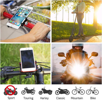 Fahrrad Handyhalterung Aluminium Universal Motorrad Smartphone Halterung 4,5-7,0