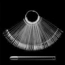 Nagel Display 100 Stück Nail Art Tips Transparent Farbe Karte Praxis
