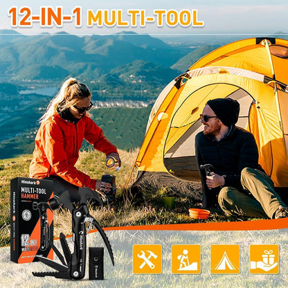 Hinshark Multitool Hammer 12-in-1 Camping Gadgets Männer