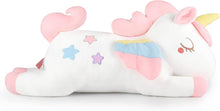 Großes Plüsch Einhorn Kissen 66cm für Mädchen - Geschenk zum