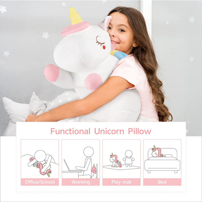 Plüsch Einhorn Kissen 66cm groß Geschenk Geburtstag Mädchen