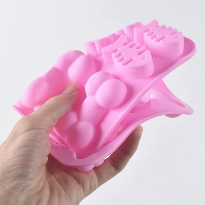 3-in-1 Silikon Backformen für Schokolade, Süßigkeiten - Pfotenknochen