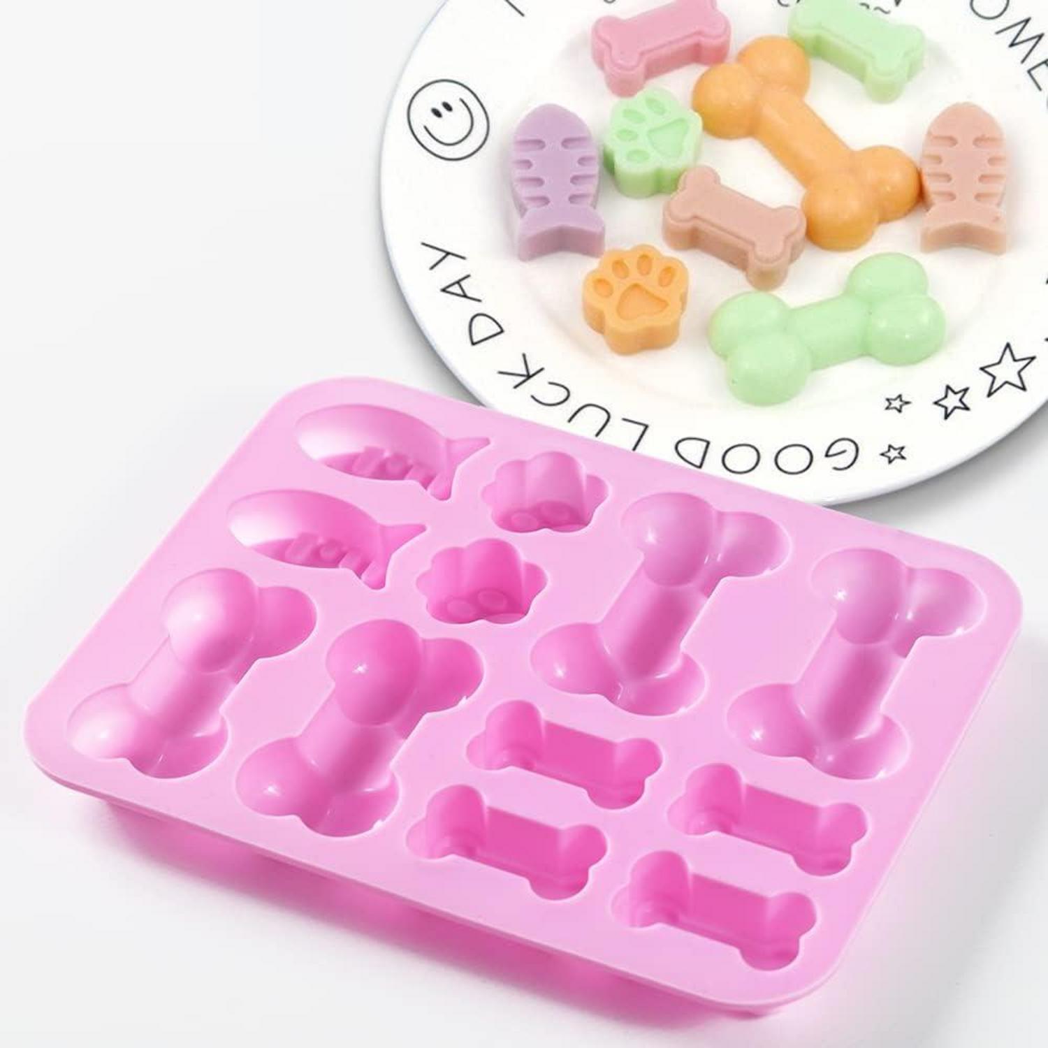Silikon Backformen Hundeleckerli Schokolade Süßigkeiten 4er Set