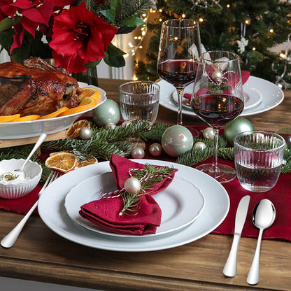 12er Set Edelstahl Tafellöffel Suppenlöffel 20.8cm Modernes Menülöffel