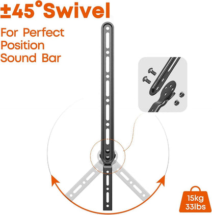 Soundbar Halterung für TV, 23-65 Zoll, bis