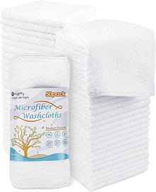 Set mit 50 Mikrofaser-Waschlappen, saugfähig, weich, multifunktional
